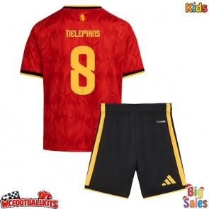 Belgium Youri Tielemans #8 Replica Home Stadium Kit for Kids World Cup 2026 Short Sleeve (+ pants)